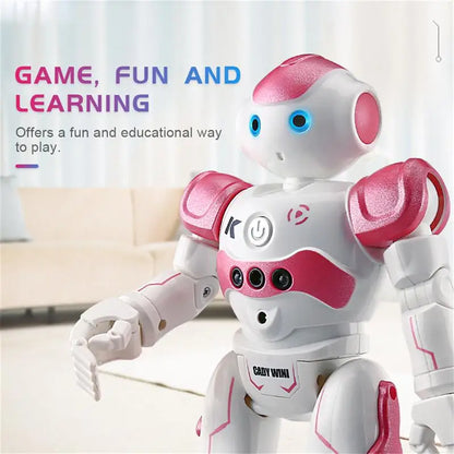 LEORY RC Robot Intelligent Programming Remote Control Robotica Toy Biped Humanoid Robot For Children Kids Birthday Gift Present