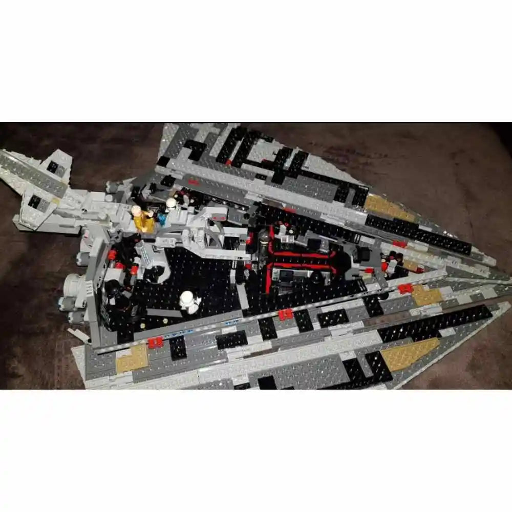 New Destroyer Space Compatible with 75190 Starship Fighter Spaceship Model Set Building Blocks  DIY Toy Kid Birthday Gifts