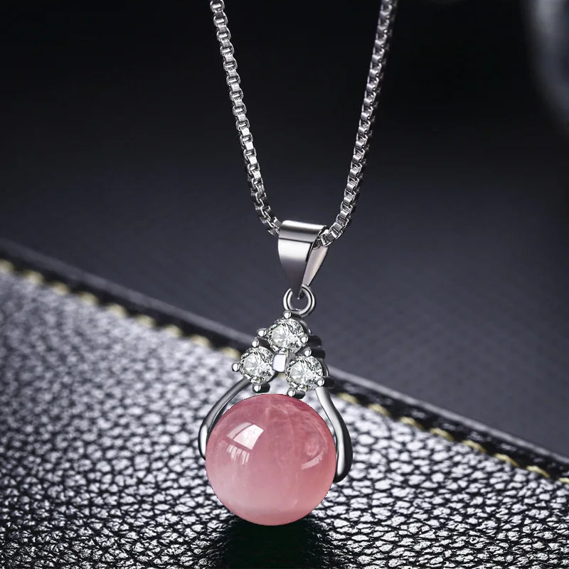 New Everlasting Heart Pendant Necklace For Women Exquisite Jewelry Blue Crystal Forever Love Charm  Valentine's Day Gift