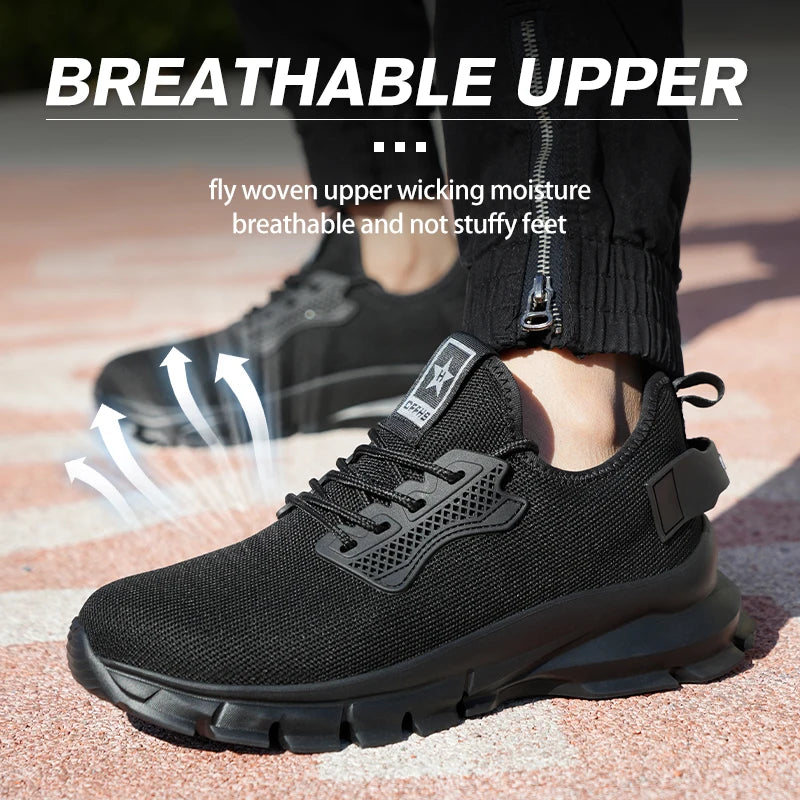 Soft-soled, comfortable, anti-smash, anti-puncture and breathable safety shoes