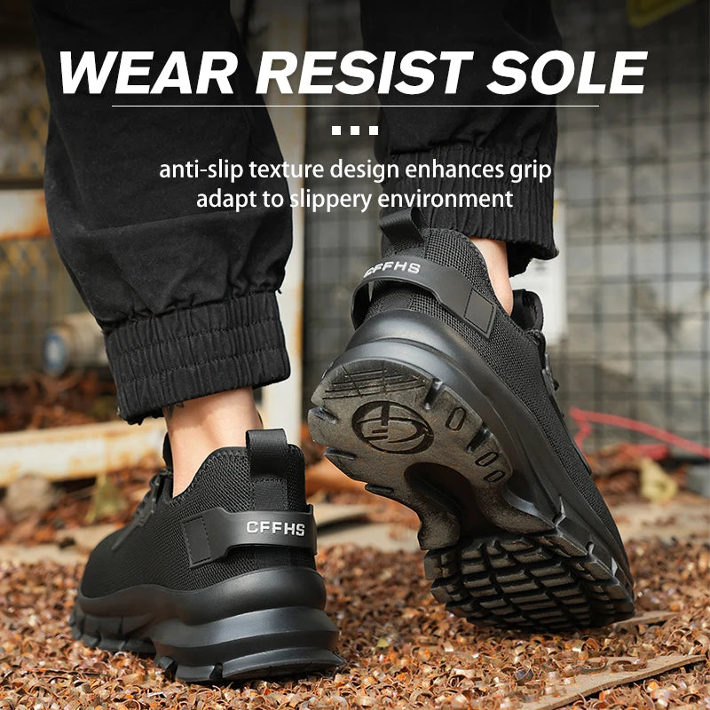 Soft-soled, comfortable, anti-smash, anti-puncture and breathable safety shoes