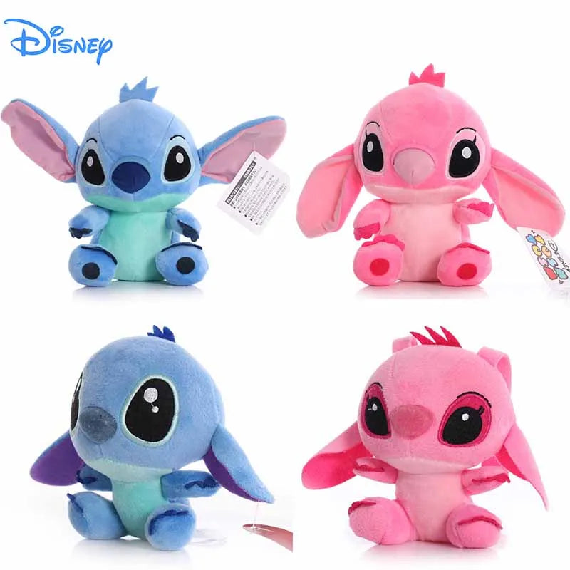 4/8inch Disney Cartoon Blue Pink Stitch Plush Dolls Anime Toys Lilo and Stitch Stich Plush Stuffed Toys Christmas Gifts for Kids