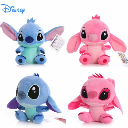 4/8inch Disney Cartoon Blue Pink Stitch Plush Dolls Anime Toys Lilo and Stitch Stich Plush Stuffed Toys Christmas Gifts for Kids