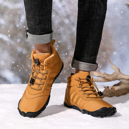 Fur Lined Snow Boot Ankle Snow Shoes Women Men Waterproof Winter Sneakers Winter Warm Snow Boots for Walking Hiking for Winter