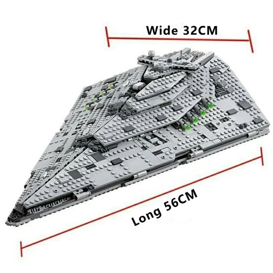 New Destroyer Space Compatible with 75190 Starship Fighter Spaceship Model Set Building Blocks  DIY Toy Kid Birthday Gifts