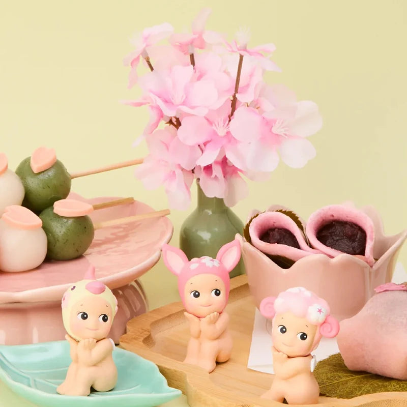 Sonny Angel Cherry Blossom Series Blind Box Toy Pre-Sale Hanami Edition Collectible Mini Figure Desktop Decor Kids Birthday Gift