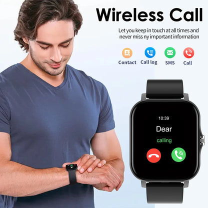 Smart Watch Bluetooth Call Smartwatch Touch Dial for Android Music Fitness Tracker Sports Watches