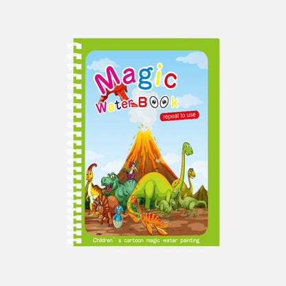 Magic Water Drawing Book Children's Montessori Reusable Coloring Book, Sensory Early Educational Learning Painting Toys for Kids